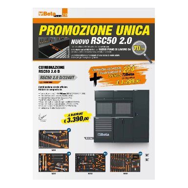 Combinazione Beta arredo officina RSC50 2.0 D/224UT