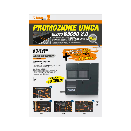 Combinazione Beta arredo officina RSC50 2.0 D/224UT
