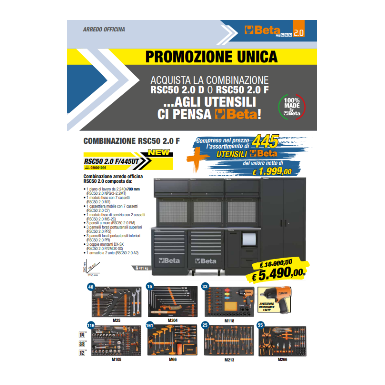 Combinazione Beta arredo officina RSC50 2.0 F/445UT