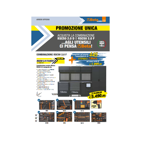 Combinazione Beta arredo officina RSC50 2.0 F/445UT