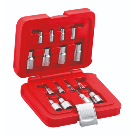 USAG U06010009 - 601 1/4-1/2 JTX16 - ASSORTIMENTO IN CASSETTA MODULARE CON BUSSOLE TORX® (16 PZ)