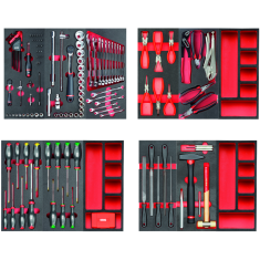 USAG U04950628 - 495 MB - ASSORTIMENTO MANUTENZIONE - X 4 CASSETTI (156 PZ.)