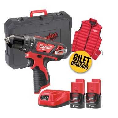 Trapano avvitatore con percussione 12V M12 BPDMC-202C Milwaukee