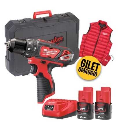 Trapano avvitatore con percussione 12V M12 BPDMC-202C Milwaukee