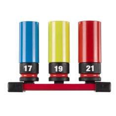 SET BUSSOLE GOMMATE CON ATTACCO DA 1/2" 17/19/21