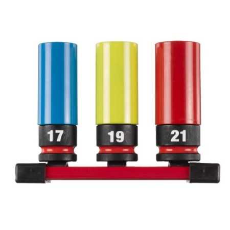 SET BUSSOLE GOMMATE CON ATTACCO DA 1/2" 17/19/21