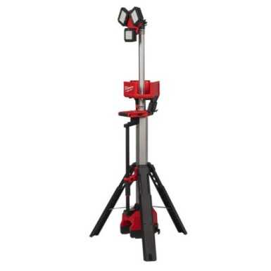 Torre faro led multidirezionale con treppiede M18™ 6.000 Lumen e caricabatterie batteria/corrente M18
