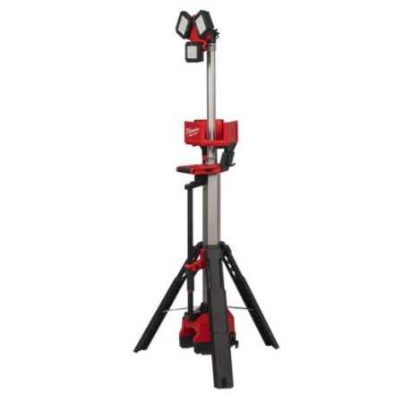Torre faro led multidirezionale con treppiede M18™ 6.000 Lumen e caricabatterie batteria/corrente M18