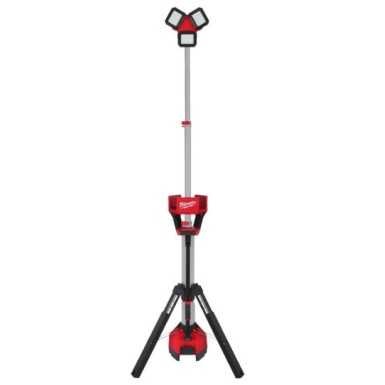 Torre faro led multidirezionale con treppiede M18™ 6.000 Lumen e caricabatterie batteria/corrente M18