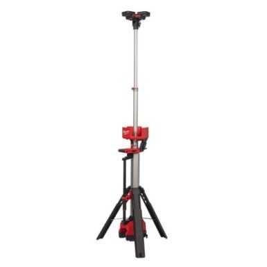 Torre faro led multidirezionale con treppiede M18™ 6.000 Lumen e caricabatterie batteria/corrente M18