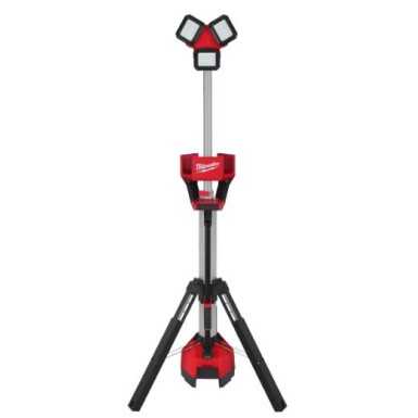 Torre faro led multidirezionale con treppiede M18™ 6.000 Lumen e caricabatterie batteria/corrente M18