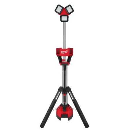 Torre faro led multidirezionale con treppiede M18™ 6.000 Lumen e caricabatterie batteria/corrente M18