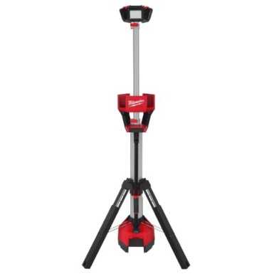 Torre faro led multidirezionale con treppiede M18™ 6.000 Lumen e caricabatterie batteria/corrente M18