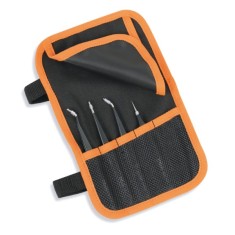 Serie di 4 pinzette ESD a molla antiacido e antimagnetiche 999ESD/B4 Beta