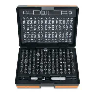 Serie di 98 inserti da 1/4" con 2 portainserti in astuccio Beta 861/C100