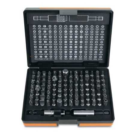 Serie di 98 inserti da 1/4" con 2 portainserti in astuccio Beta 861/C100