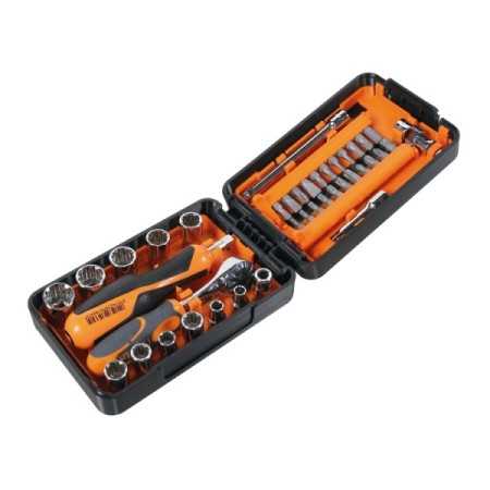 Assortimento Di 11 Chiavi A Bussola Multimpronta, 21 Inserti E 7 Accessori - Beta 900/C39U