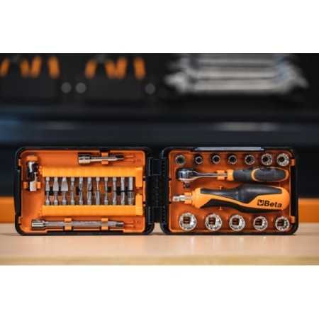 Assortimento Di 11 Chiavi A Bussola Multimpronta, 21 Inserti E 7 Accessori - Beta 900/C39U