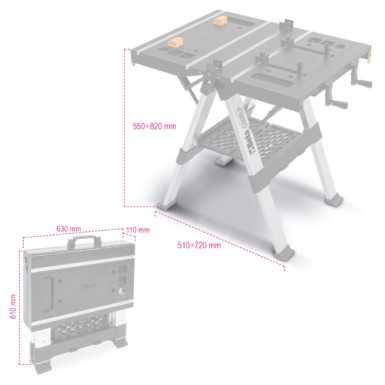 Banco da lavoro pieghevole multiuso C56BLP Beta