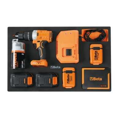 Modulo morbido in EVA con trapano avvitatore 20V e accessori M320