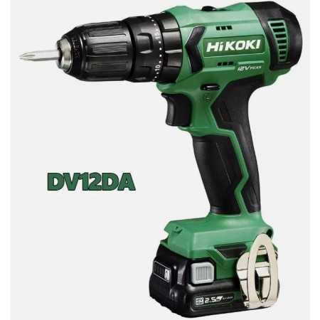 Trapano percussione + Avvitatore impulsi + 2 batterie 12V 2,5AH HIKOKI