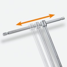 Serie di 6 chiavi a T semplici esagonali 950/D6 Beta 2