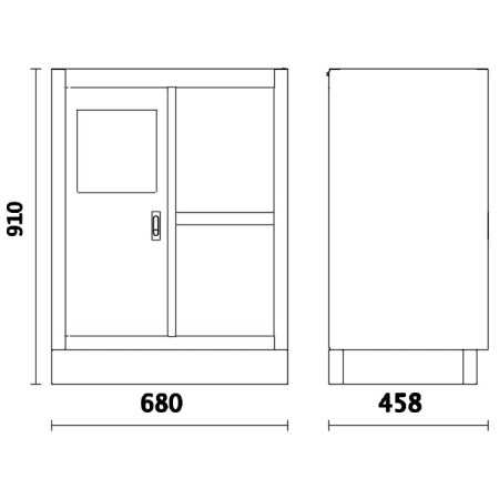 Modulo Fisso Di Servizio Per Arredo Officina C45PRO 2.0 MS Beta