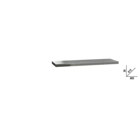 Piano di lavoro C45PRO 2.0 in MDF rivestito in acciaio inossidabile 680x615 mm C45PRO 2.0 PXE/1-0,7MT
