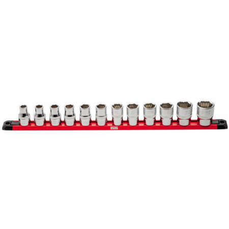 Serie di 12 chiavi a bussola con bocca esagonale speciale X-Grip 235 ½ X/SE12 Usag