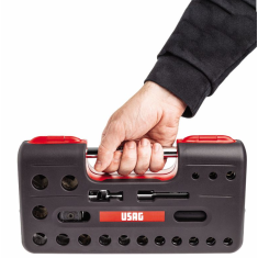 Assortimento in cassetta bimateriale con bussole esagonali X-Grip (21 pz) 609 1/2" EAX Usag 2