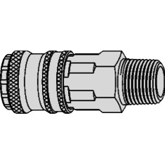 Attacco femmina CEJN serie 315 eSafe fil. maschio 1/2 2