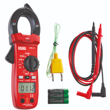 Pinza amperometrica con multimetro digitale TRUE RMS 076 MC Usag