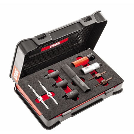 Kit universale per la rimozione di dadi e viti antifurto (10 pz) 272 DS Usag