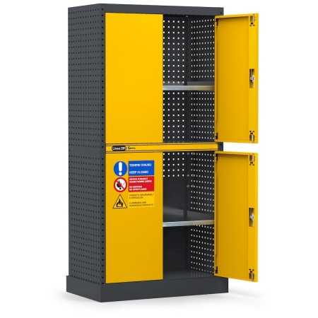 Armadio per infiammabili ad ante a battente con vasca stagna esterna 391A 01Fami