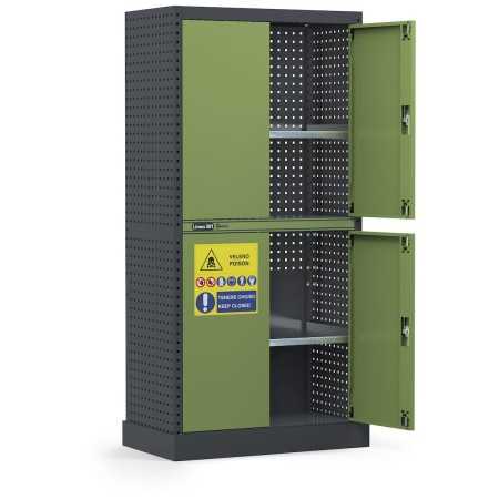 Armadio per fitosanitari, pesticidi e prodotti chimici con vasca stagna esterna 391A02 Fami
