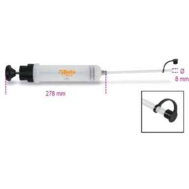 Siringa per olio da 200 ml in polipropilene 1756V Beta