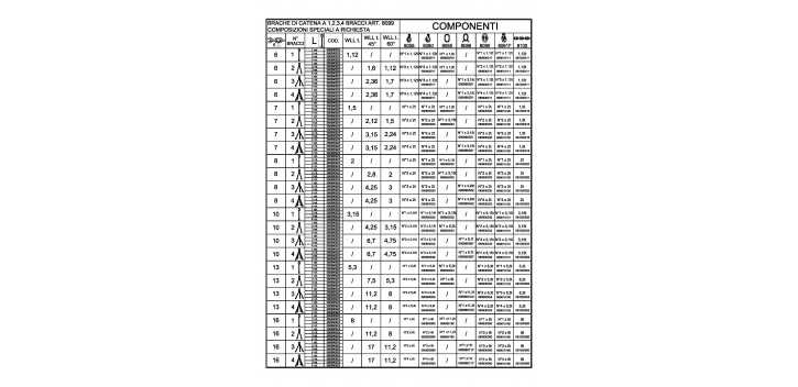 PENDENTI 6MM 1 BRACCIO MT.1 8091