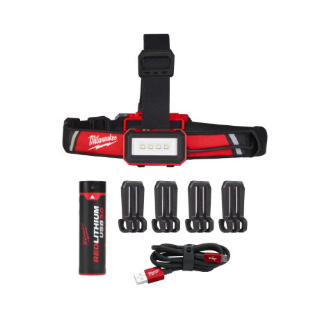 Lampada frontale 600L ricaricabile con USB L4 HLRP-301