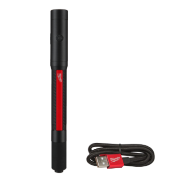 Torcia a penna compatta 250L con batteria interna ricaricabile con USB IR PL250