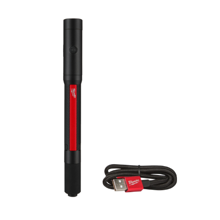 Torcia a penna compatta 250L con batteria interna ricaricabile con USB IR PL250