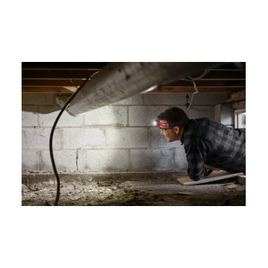 Lampada frontale 450L con batteria interna ricaricabile con USB IR HL450