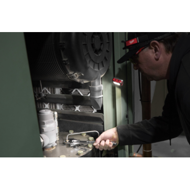 Lampada frontale 450L con batteria interna ricaricabile con USB IR HL450