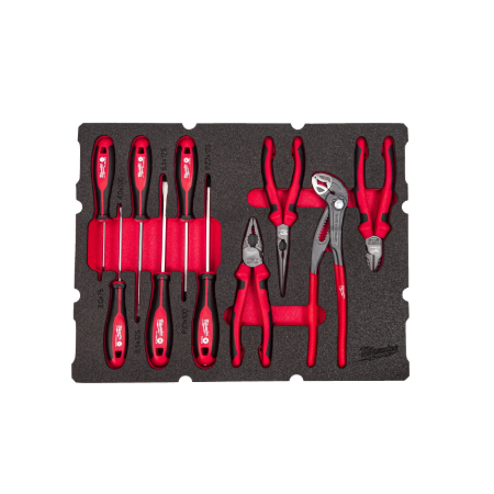 PACKOUT™ termoformato set giraviti e pinze - 10 pezzi