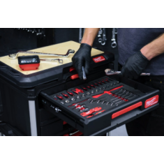 PACKOUT™ termoformato set bussole 3/8'' e chiavi combinate - 55 pezzi 2