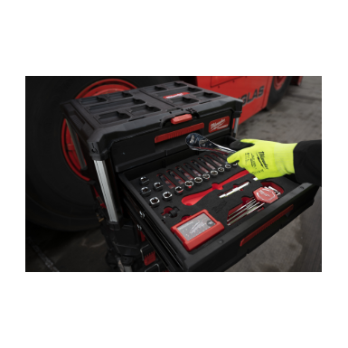 Set di cricchetto e bussole in termoformato PACKOUT™ 70-pz