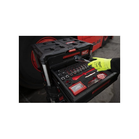 Set di cricchetto e bussole in termoformato PACKOUT™ 70-pz