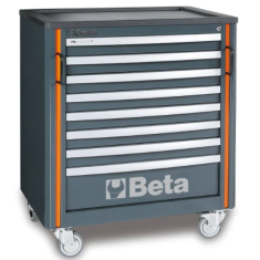 Modulo cassettiera mobile con 8 cassetti per arredo officina C55C8