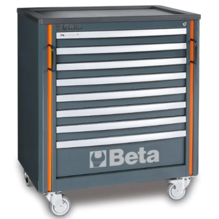 Modulo cassettiera mobile con 8 cassetti per arredo officina C55C8