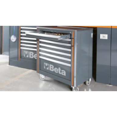 Modulo cassettiera mobile con 8 cassetti per arredo officina C55C8