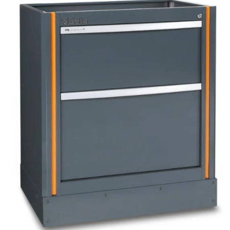 Modulo fisso con 2 cassetti per arredo officina C55M2